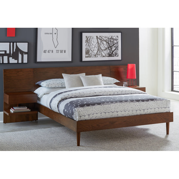 Platform Bed With Nightstands Attached Complete your perfect bedroom